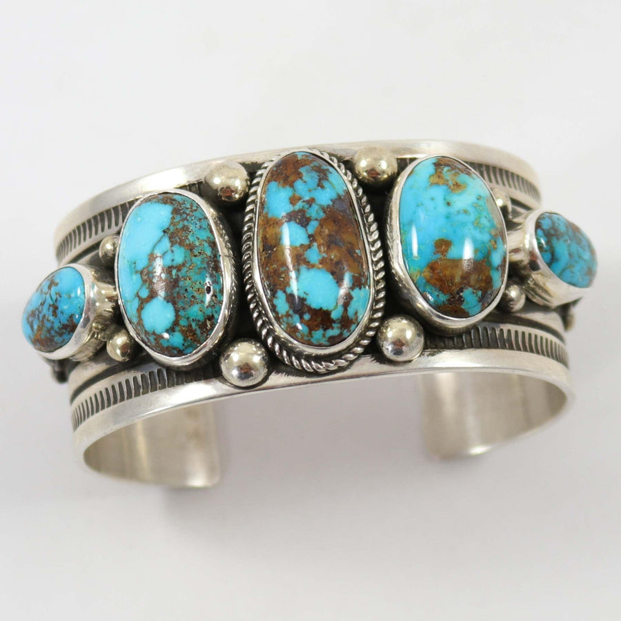 Bisbee Turquoise Cuff by Albert Jake and Bruce Eckhardt - Garland's