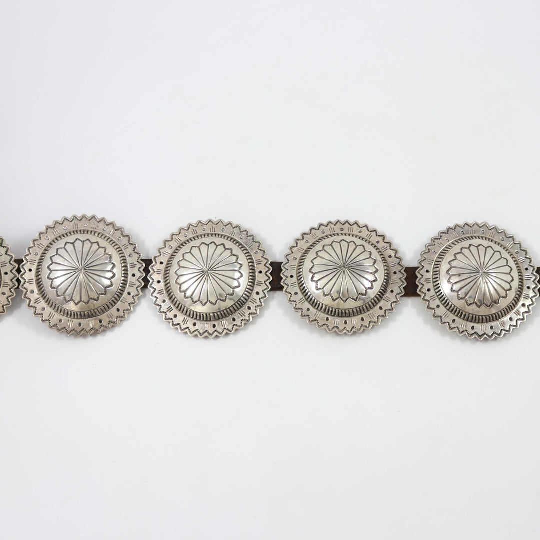 1950s Silver Concho Belt