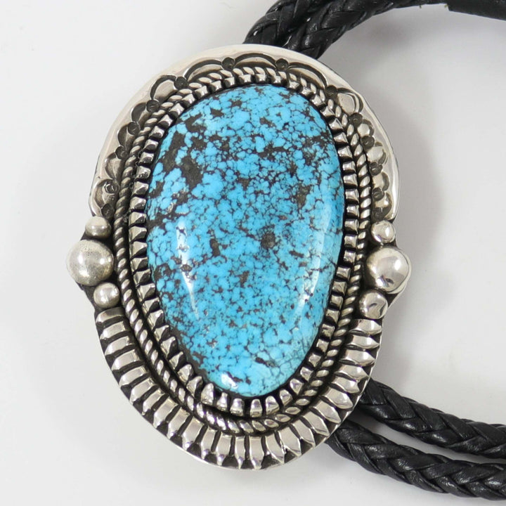 Kingman Turquoise Bola Tie by Bob Robbins - Garland's