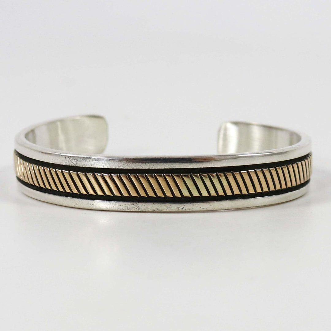 Gold and Silver Cuff by Bruce Morgan - Garland's