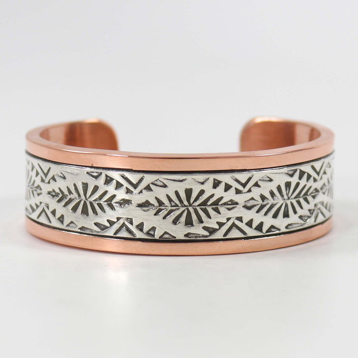 Silver and Copper Cuff by Randy Secatero and Sylvana Apache - Garland's
