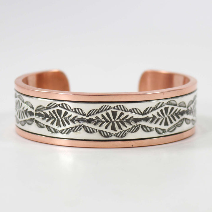 Silver and Copper Cuff by Randy Secatero and Sylvana Apache - Garland's