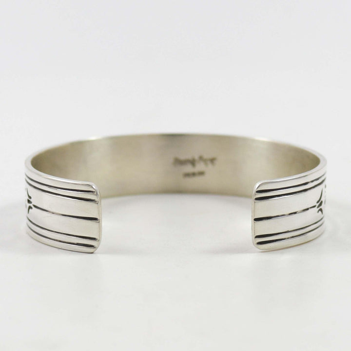 Stamped Silver Cuff by Beverly Begay - Garland's