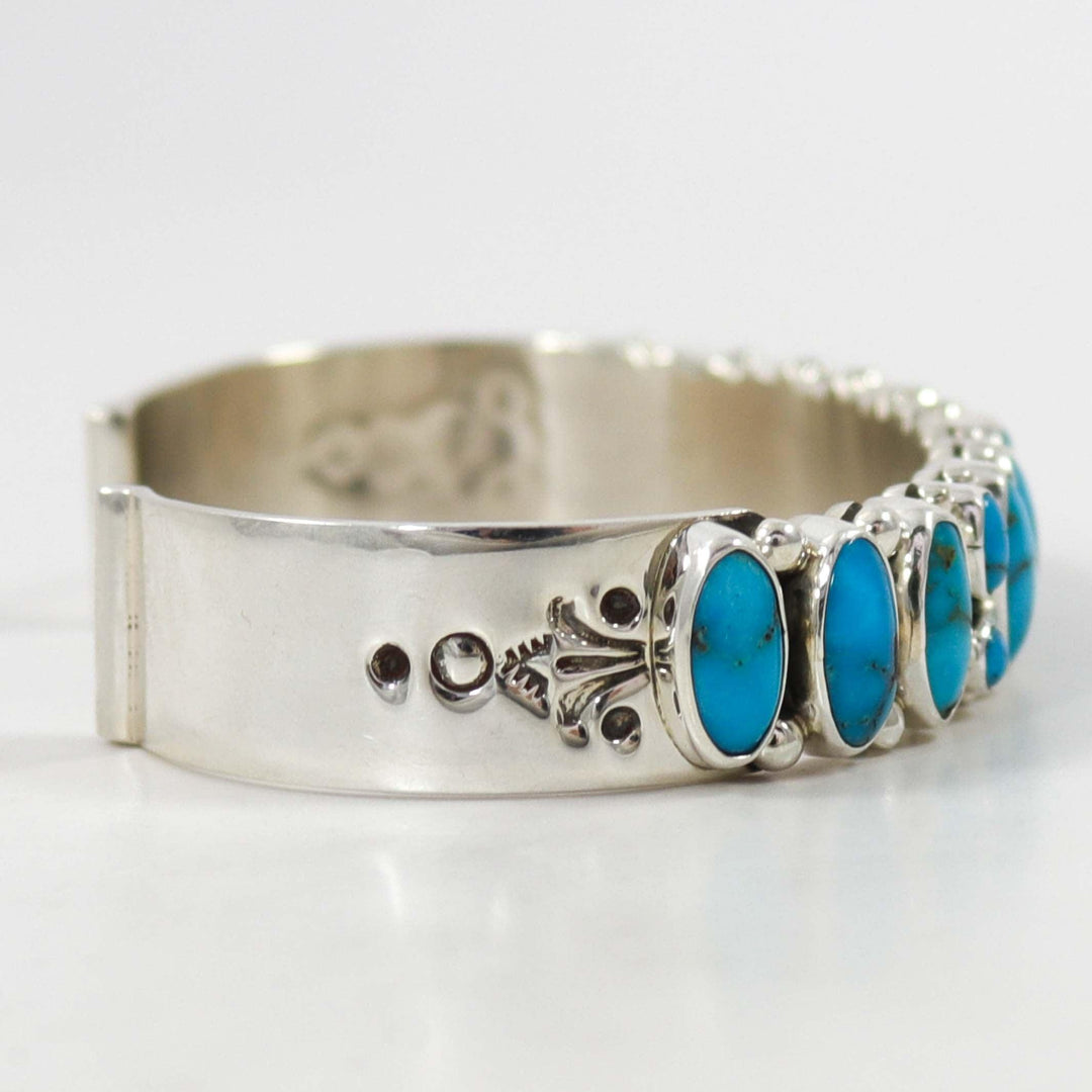 Sonoran Rose Turquoise Cuff by Dee Nez - Garland's