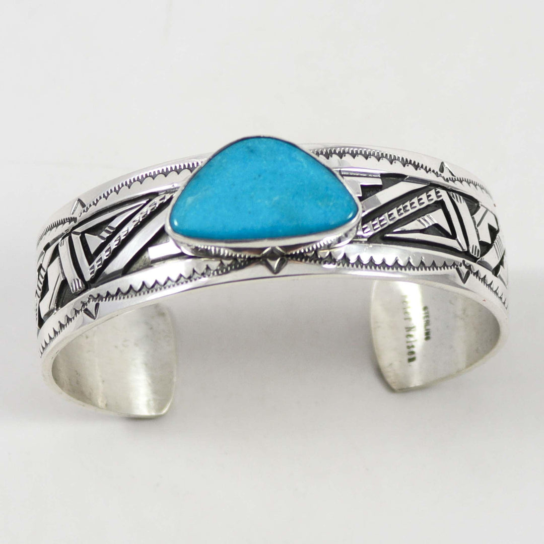 Kingman Turquoise Cuff by Peter Nelson - Garland's