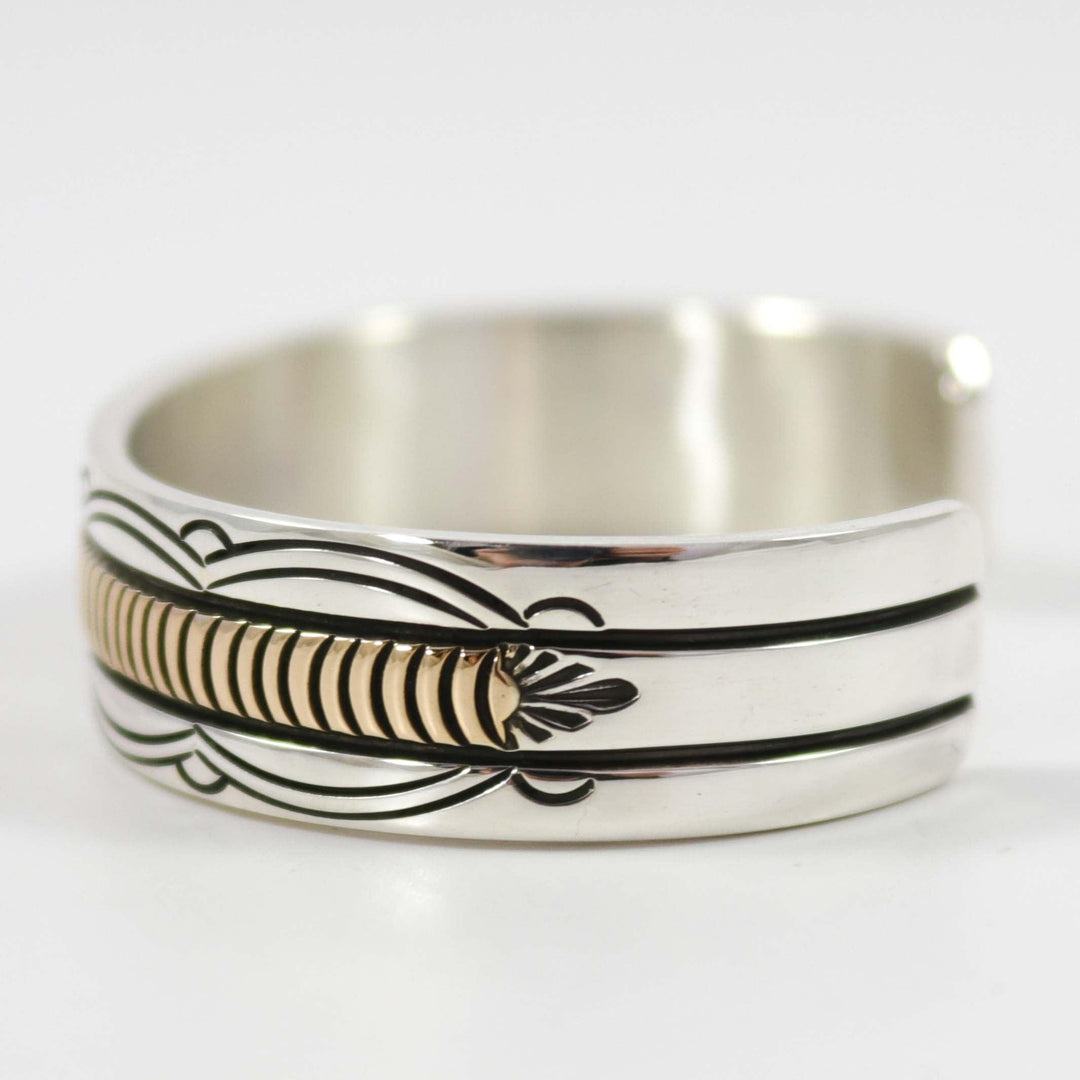 Silver and Gold Cuff by Bruce Morgan - Garland's
