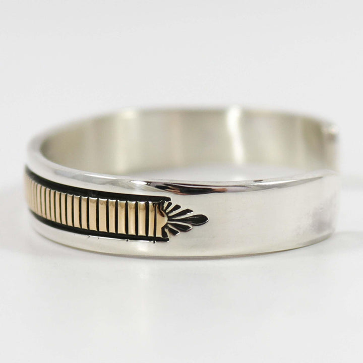 Silver and Gold Cuff by Bruce Morgan - Garland's