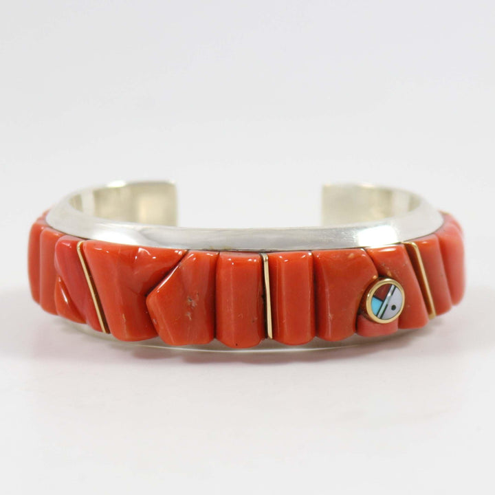 Coral Sunface Cuff by Wes Willie - Garland's