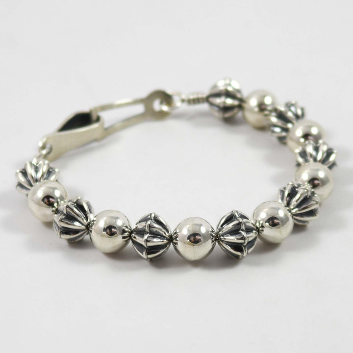 Silver Bead Bracelet by Kyle Lee-Anderson - Garland's