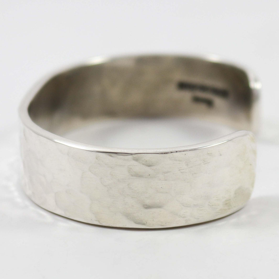 Hammered Silver Cuff by Anthony Redhorse - Garland's