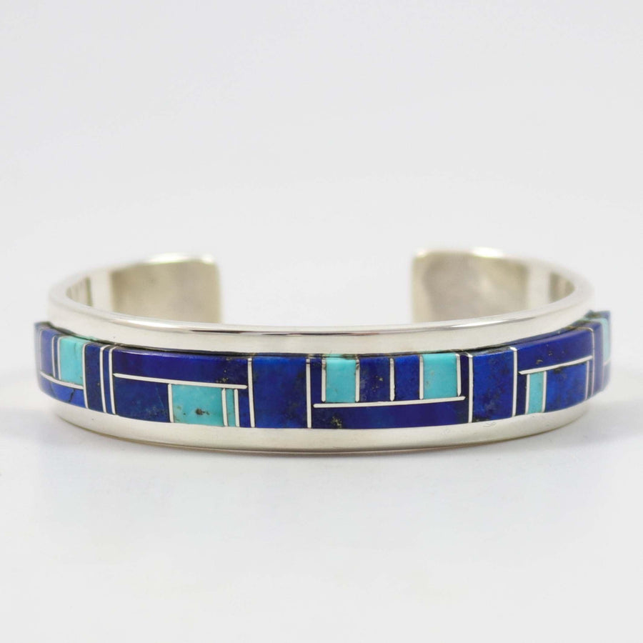 Lapis and Turquoise Cuff by Tommy Jackson - Garland's