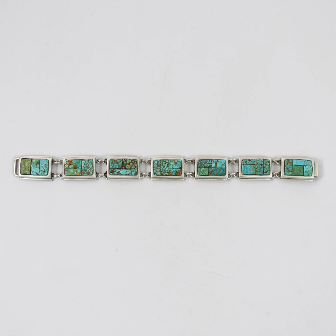 Number Eight Turquoise Link Bracelet