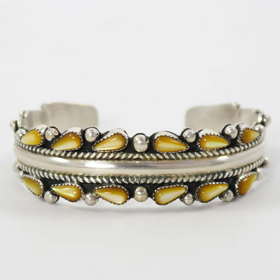 Mother of Pearl Cuff by Billy Betoney - Garland's