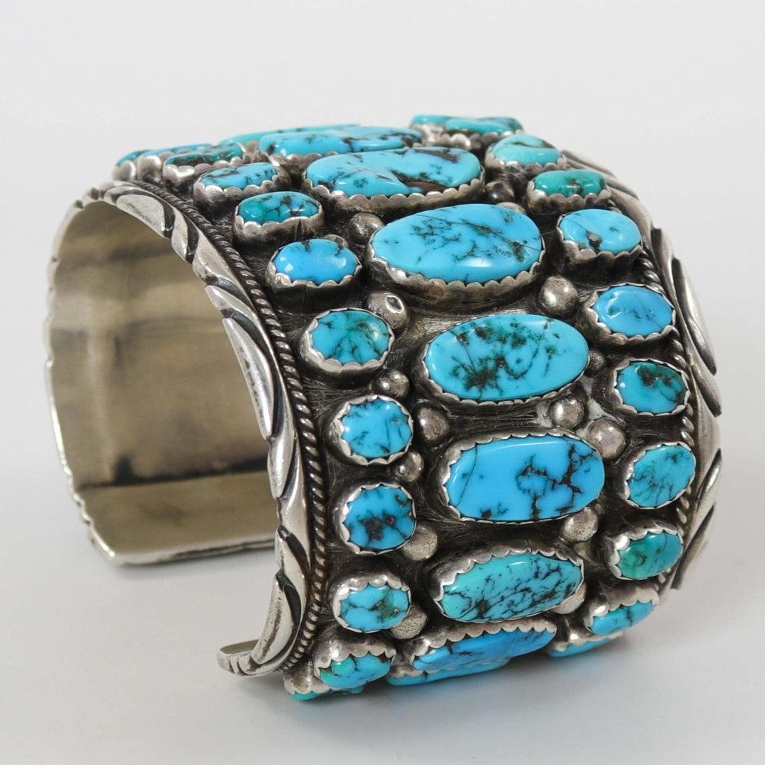 1940s Sleeping Beauty Turquoise Cuff by Vintage Collection - Garland's