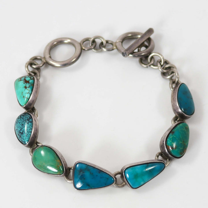 1990s Turquoise Link Bracelet