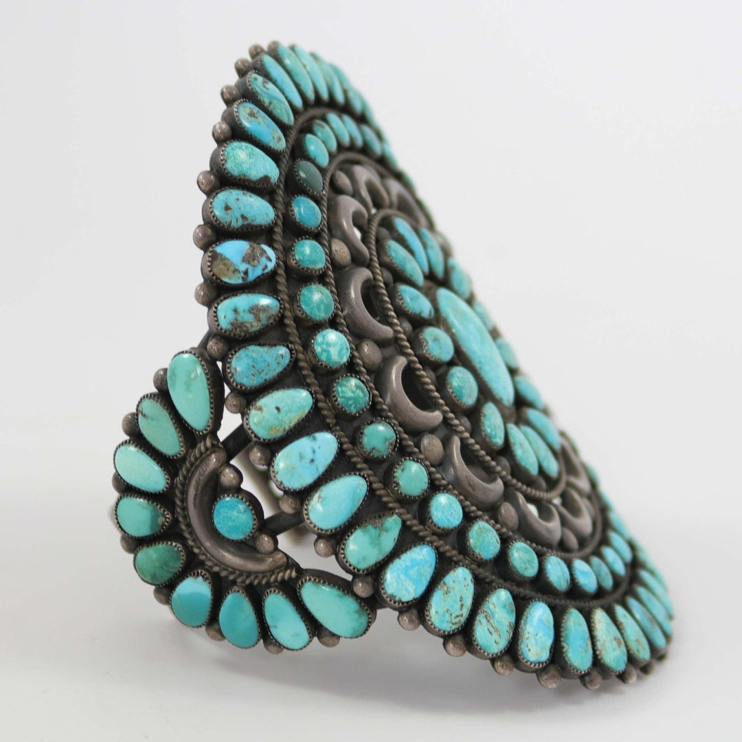 1960s Turquoise Cluster Cuff