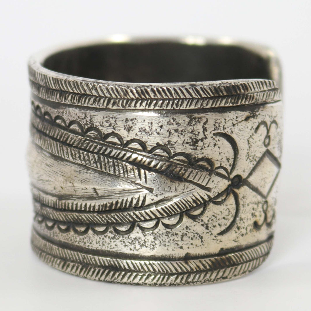 Stamped Silver Cuff