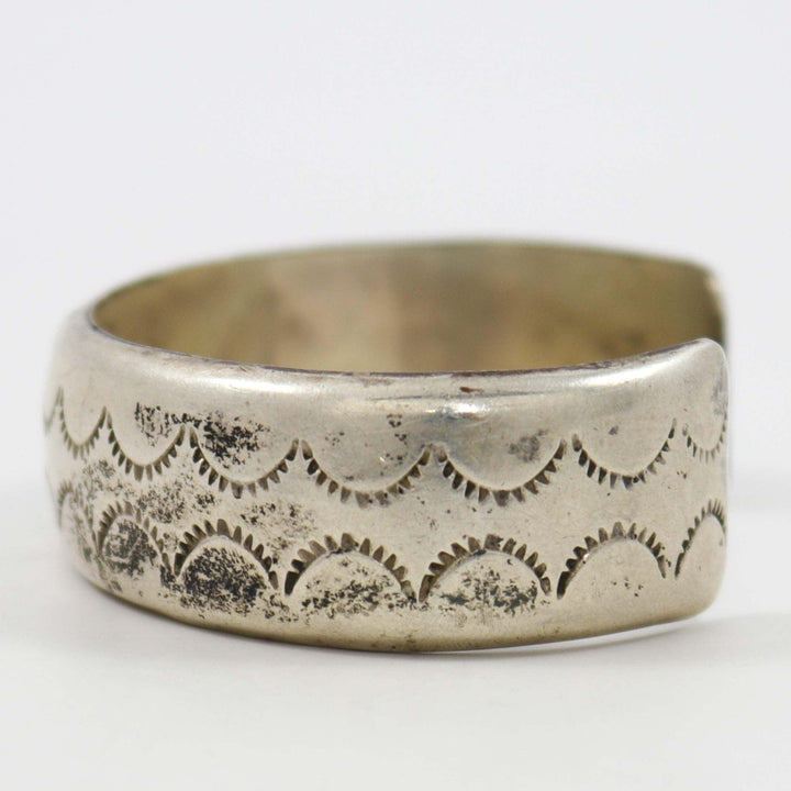 1990s Stamped Silver Cuff