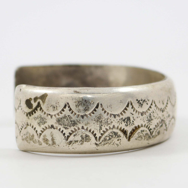 1990s Stamped Silver Cuff