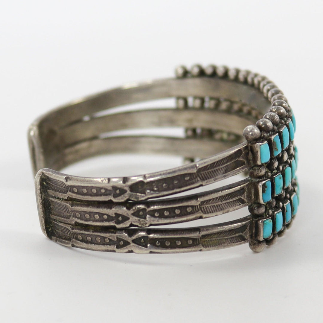 1940s Turquoise Row Bracelet