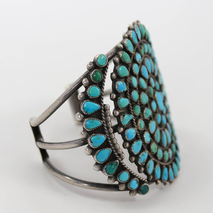 1940s Turquoise Cluster Cuff