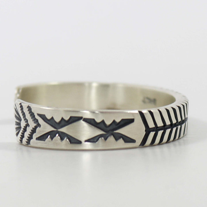 Stamped Silver Cuff