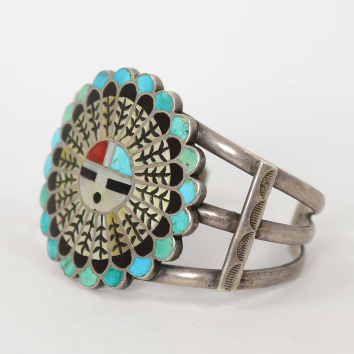 1970s Zuni Sunface Cuff