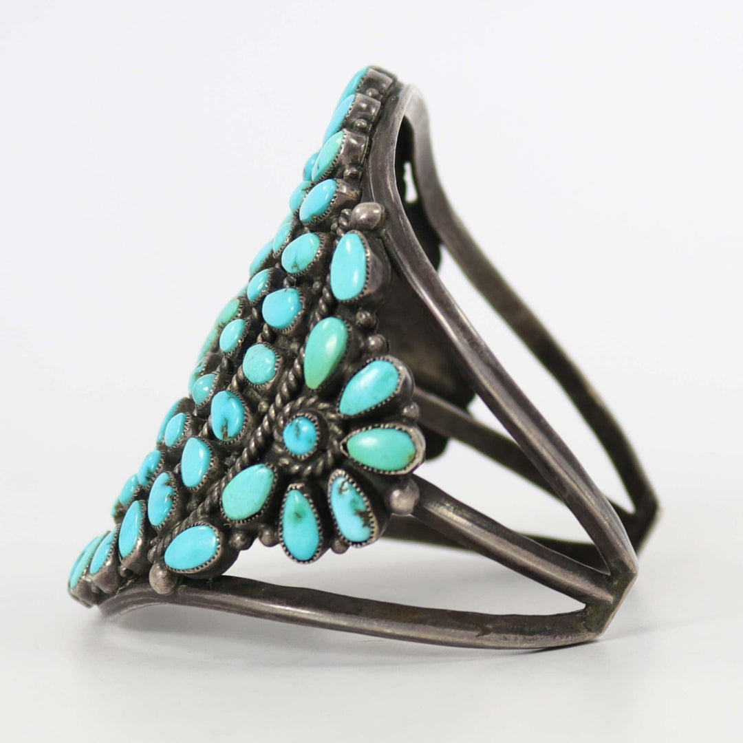 1940s Turquoise Cluster Cuff