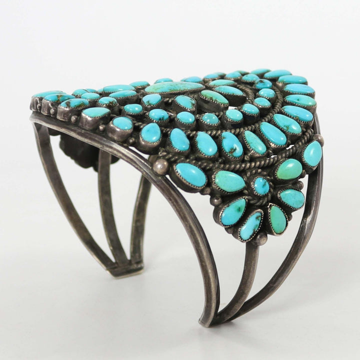 1940s Turquoise Cluster Cuff