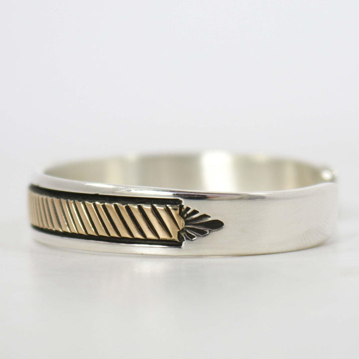 Gold on Silver Cuff