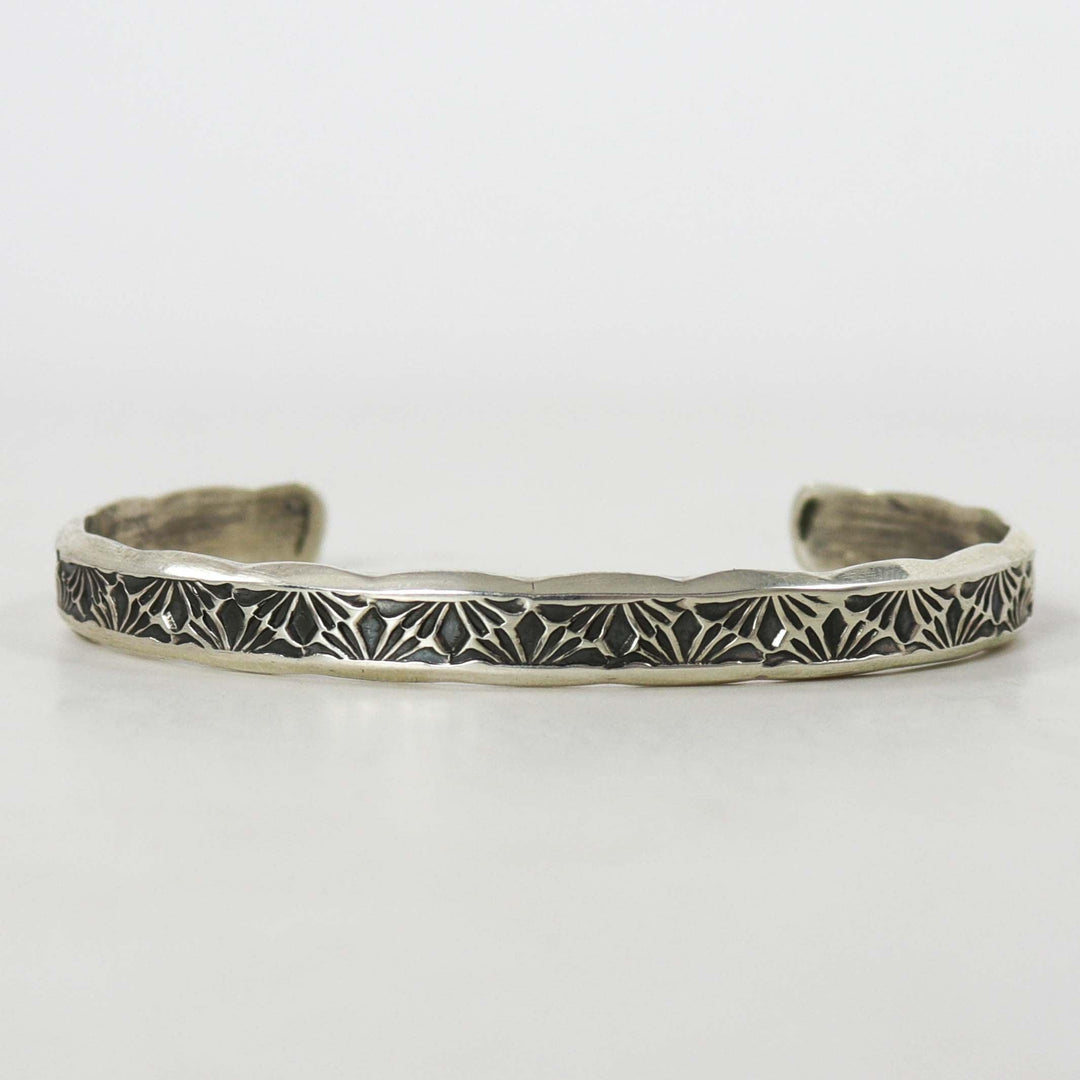 Stamped Silver Cuff