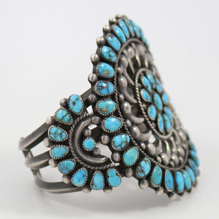 1940s Turquoise Cluster Cuff