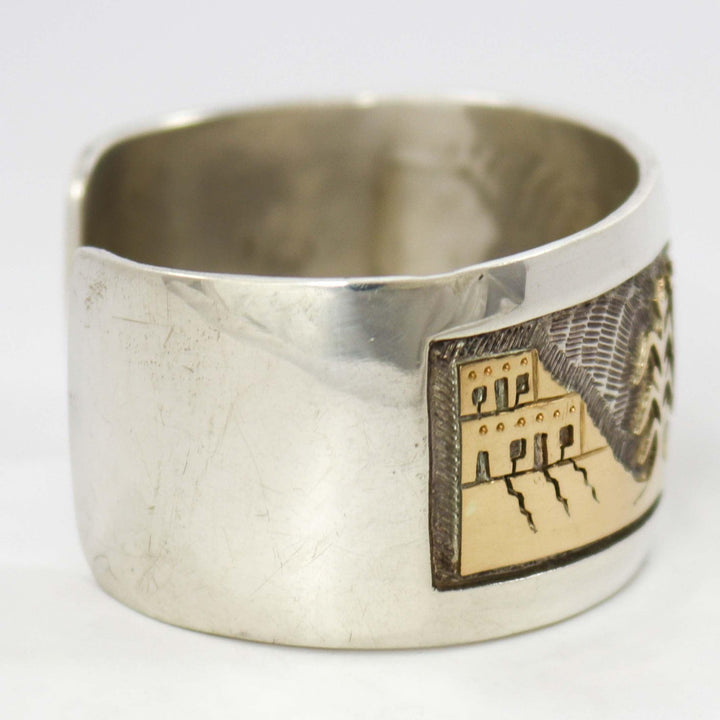 Gold on Silver Cuff