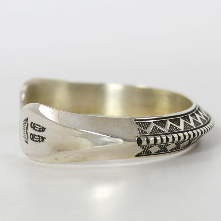 Stamped Silver Cuff