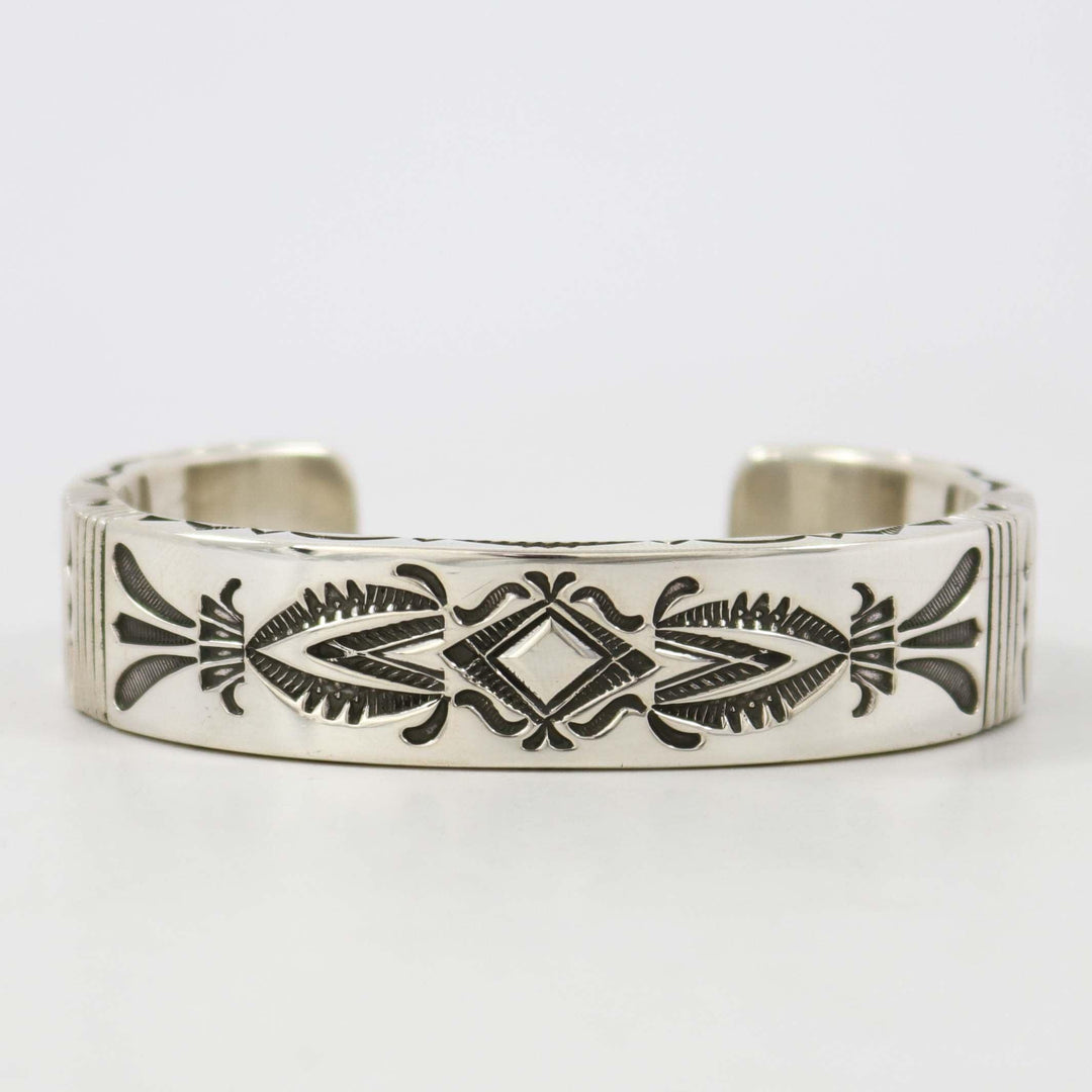 Stamped Silver Cuff