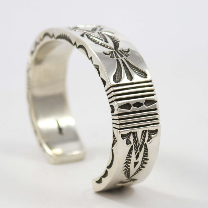 Stamped Silver Cuff