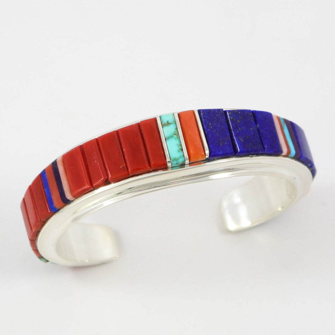 Multi-Stone Inlay Cuff