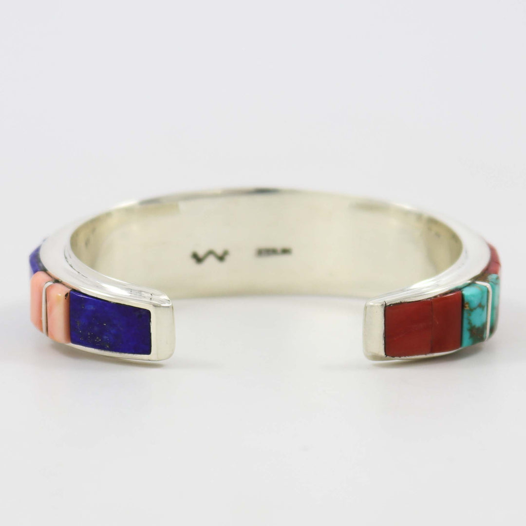 Multi-Stone Inlay Cuff