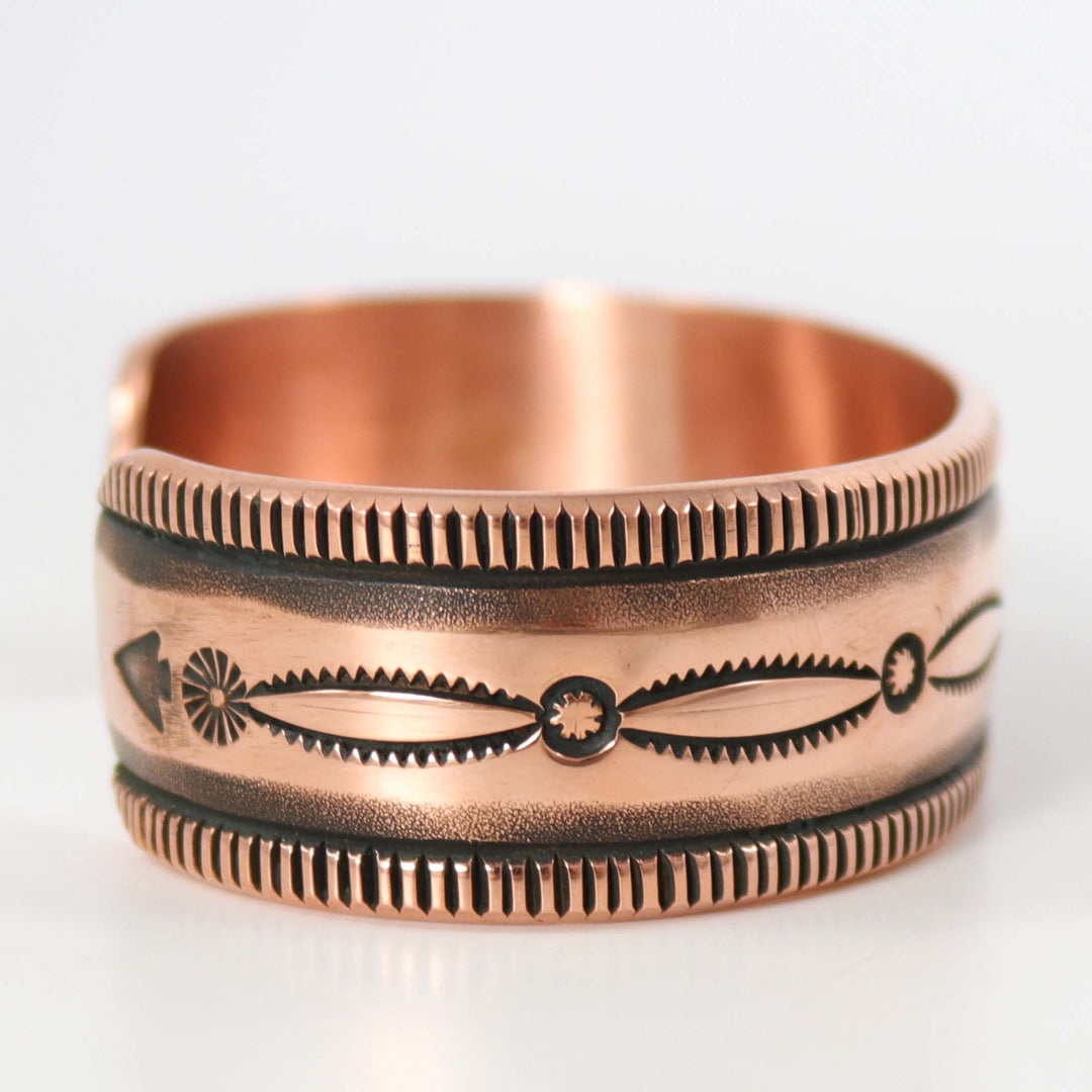 Stamped Copper Cuff