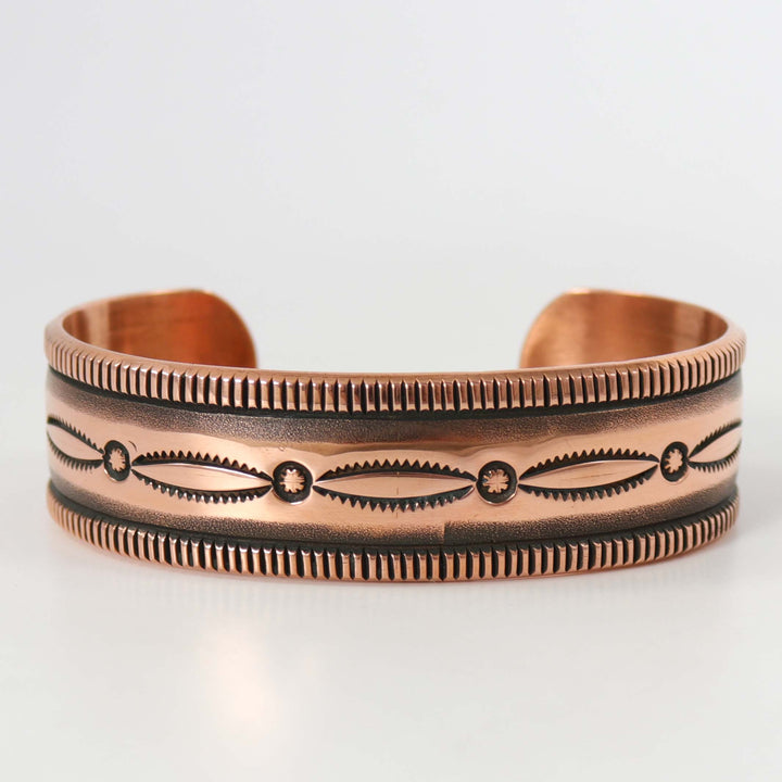 Stamped Copper Cuff