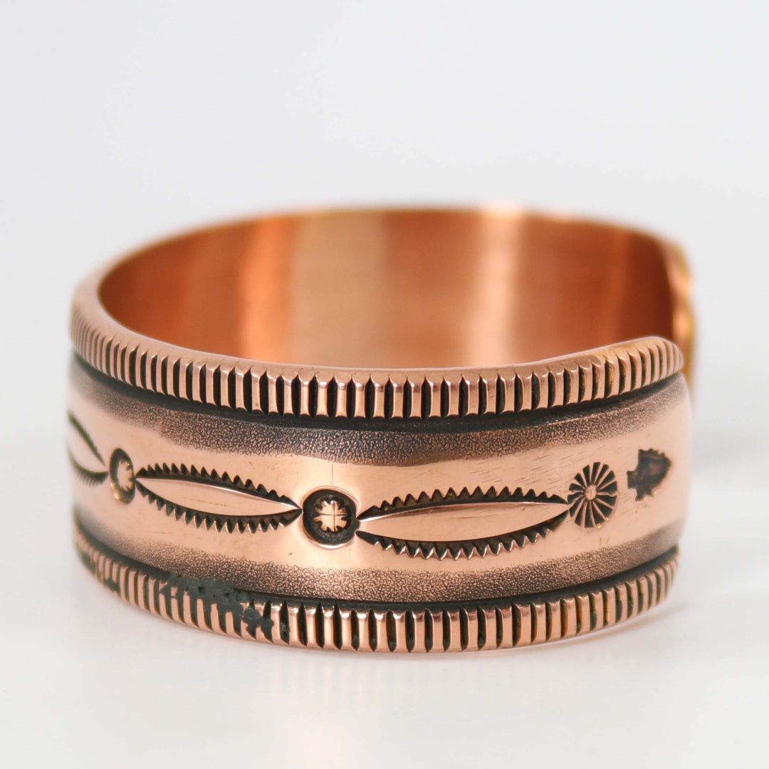 Stamped Copper Cuff