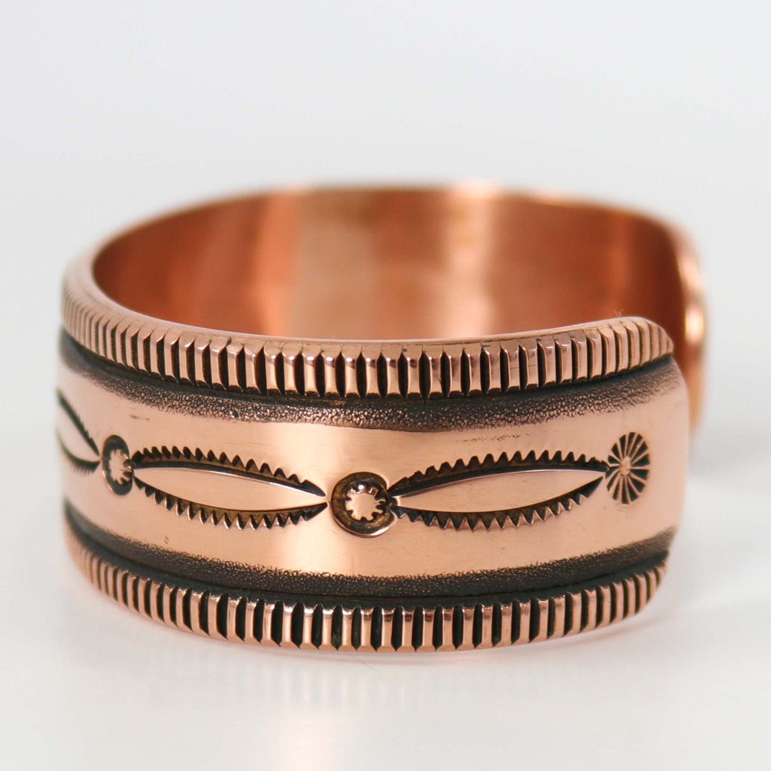 Stamped Copper Cuff