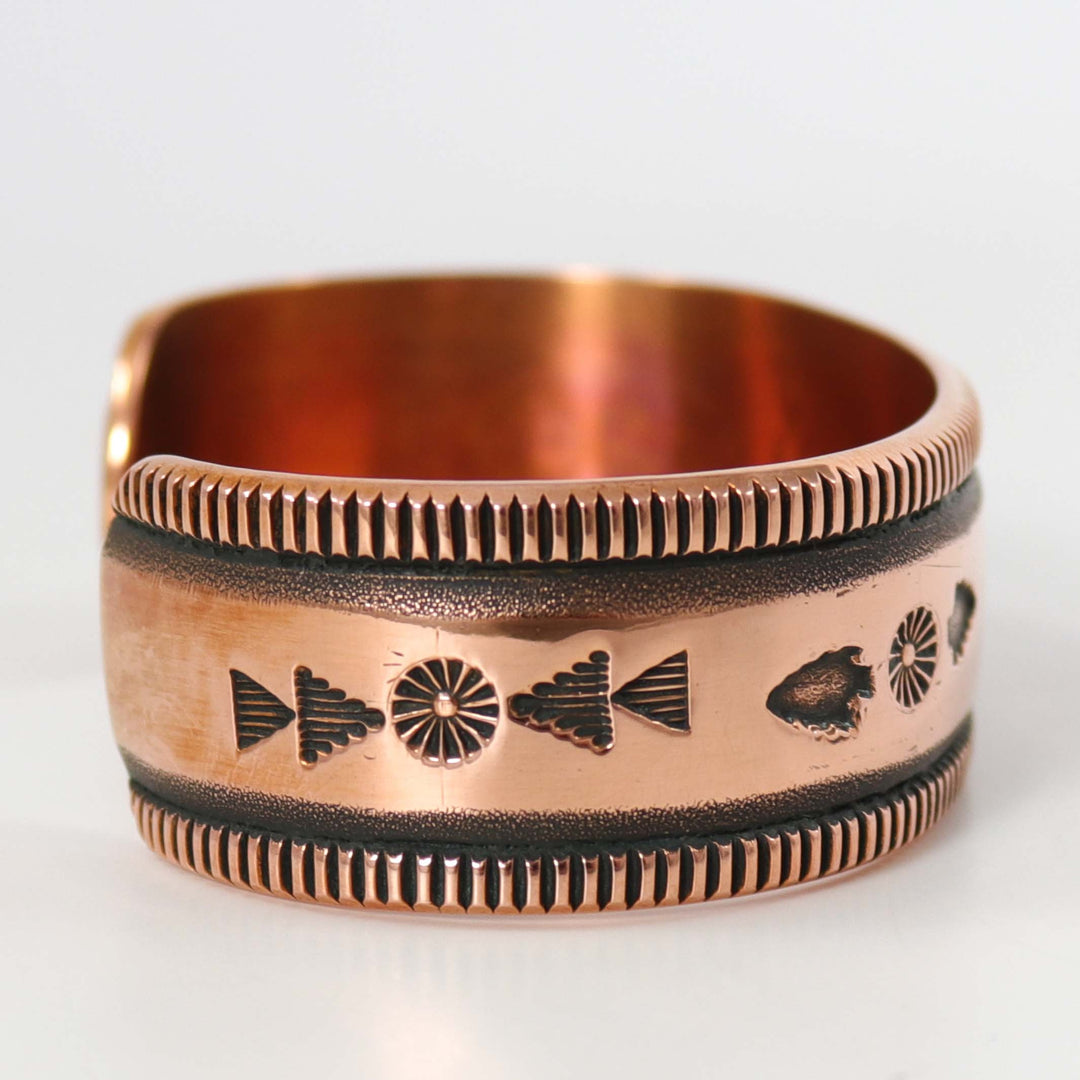 Stamped Copper Cuff