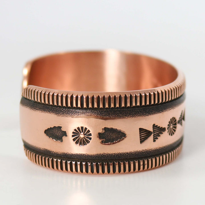 Stamped Copper Cuff