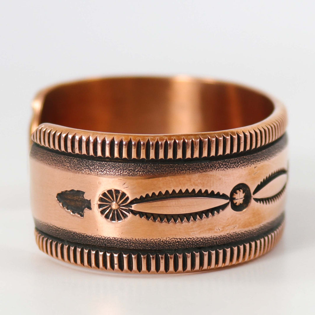 Stamped Copper Cuff