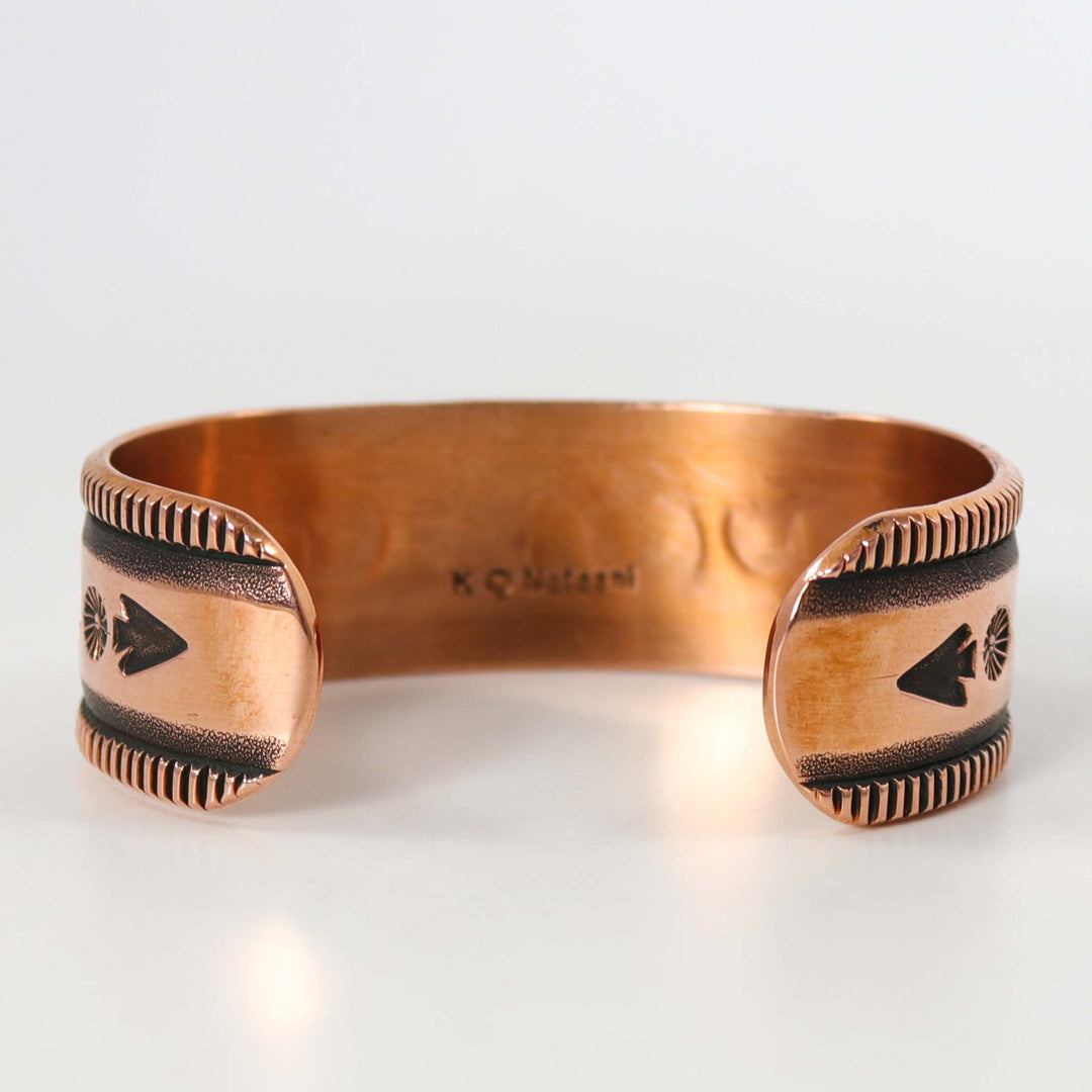 Stamped Copper Cuff