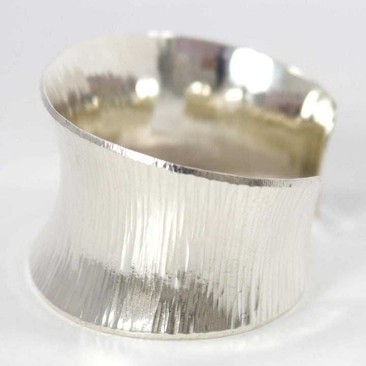 Silver Hammered Cuff