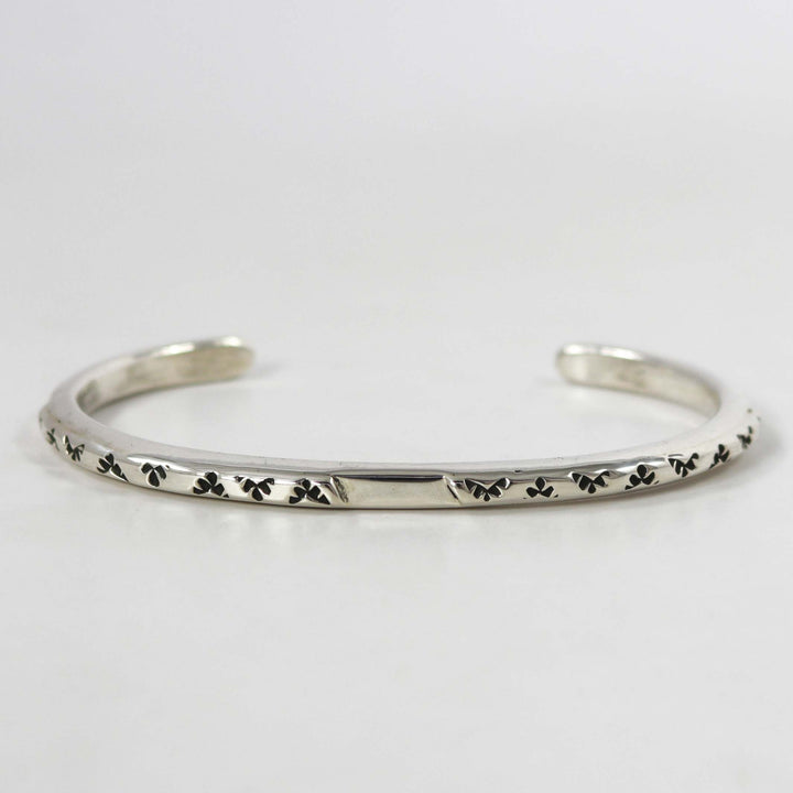 Silver Stamped Cuff