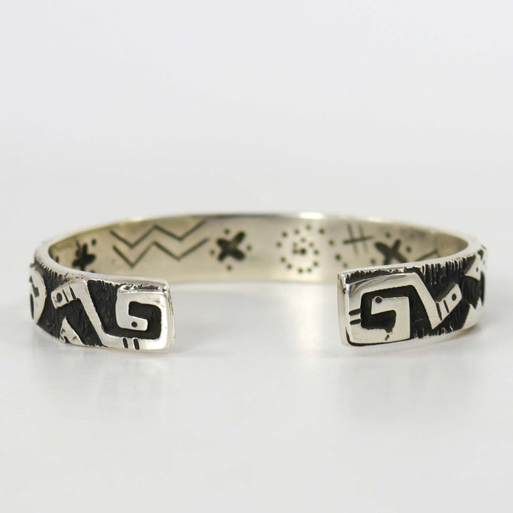 Silver Petroglyph Cuff