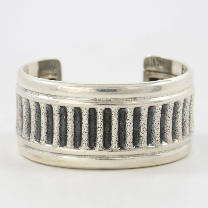 Corrugated Silver Cuff